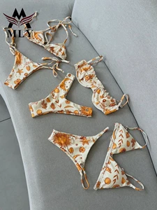 MLY Bikini Manufacturer Factory Design Your Own Recycled Polyester Custom Swimwear 2026 Bikini Bathing Suit