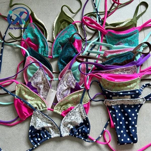 Swimwear Manufacturer Custom Lace Bikini Set Fashion Luxury Swimsuit Beachwear Custom Bathing Suits