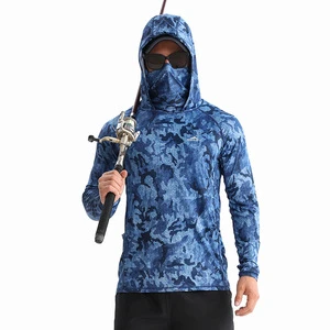MAQVOB Custom Outdoor Long-sleeved Hooded Quick-drying UV Protection Ice Silk Summer Sunscreen Fishing Clothing