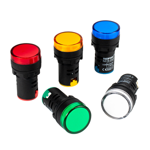 New Model AD16 LED Light Signal Indicator Dial Voltage Meter Plastic Material IP44 Rated Screw Terminal Connector Lights