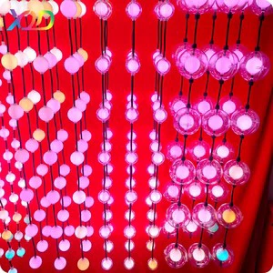 High Brightness 3D Pixel Christmas Lights IP68 Waterproof DC24V RGB Multicolor LED String Lights Dimmable Outdoor Indoor Holiday