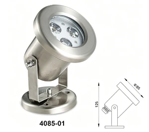 IP68 Waterproof Outdoor 12V DC 3 Watt LED Spot Underwater Light