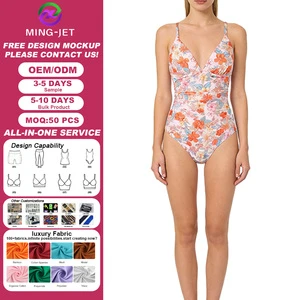 Hot Sale Women's One-Piece Solid Spandex/Polyester Swimsuit Stylish Design Lightweight Anti-Wrinkle Comfortable Breathable Quick