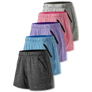 Summer Women Clothing Zipper Workout Short Pants Sports Gym Running Shorts Custom Plus Size Women's Shorts