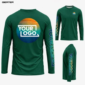 Custom Fishing Shirts Men Women Long Sleeve UV Protection Moisture Wicking Outdoor Fishing Wear Hiking Camping Shirt OEM ODM