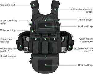 Safety Vest for Outdoor Training with Protective Insertion Plates