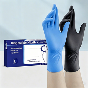 Wholesale SONICE Purple 4mil Powder Free Plain Fingertips Disposable Nitrile Gloves Non-Sterile Silicone-free 28cm Safety