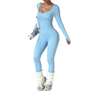 European American Cross-Border Seamless Quick-Drying Spaghetti Strap Spandex/Nylon Full-Length Sports Yoga Jumpsuit