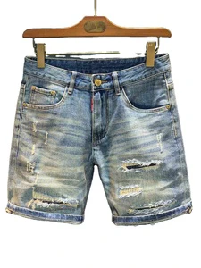 High-quality Men's Denim Shorts, Slim-fit and Versatile New Style Men's Denim Shorts