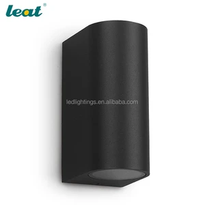 IP44 Modern Style GU10 Led Facade Light up Down Wall Spot Light Glass Wall Light