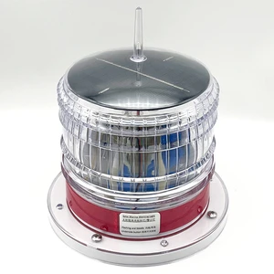 Waterproof Light Control Solar Aviation Obstruction Beacon Light LED Airport Marine Warning Light
