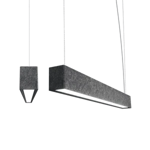 Zhongshan High Brightness Aluminum Fixtures Prismatic Acrylic Lens Acoustic Felt Led Linear Lighting for Office for Workshop