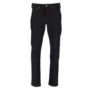 Wholesale High Street Casual Fashion Men's Straight Knitted Jeans 100% Cotton Plus Size Pants