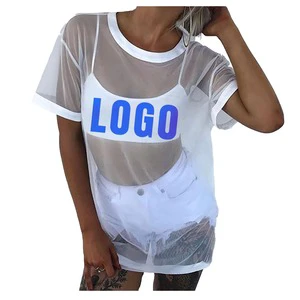 Summer Wholesale High Quality Women's Breathable Polyester Graphic T-Shirt Casual Plus Size 5XL Plain Colors Tops