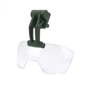 LOWEIXUN Tactical Helmet Eye Protection Goggles Windproof Anti-Fog Lens for FAST Helmet, Film Props & Tactical Training