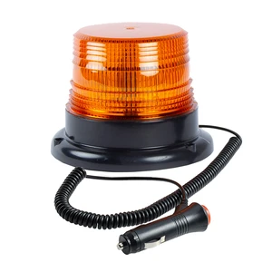 12W LED Emergency Beacon Flashing Amber Mini Revolving Light 12V Warning Light