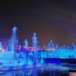 Outdoor Dry Floor Deck Interactive Music Dancing Water Fountain for Kids