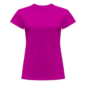 O Neck Short Sleeve Casual 100% Cotton Plus Size T Shirt for Women Regular Fit Reliable Quality Plain Dyed Compressed Wholesale