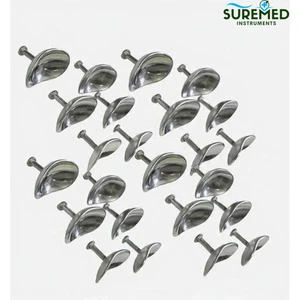 Stainless Steel Corneal Eye Shield Protector Ocular Eye Shield Ophthalmic Eye Protector for Surgical Procedures