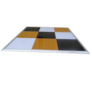 Walnut Yellow Dance Floor Platform Dance Floor for Wedding Party Black and White Dance Floor