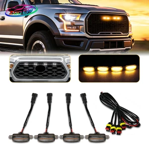 New Hot Selling Led Offroad 4x4 Car Grille Light Pickup Truck Front High Power Amber White Led Grille Lights