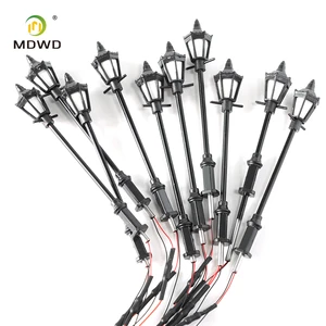 12V LED Street Light Model for Micro Landscape Garden and Dollhouse Outdoor Scene Decor