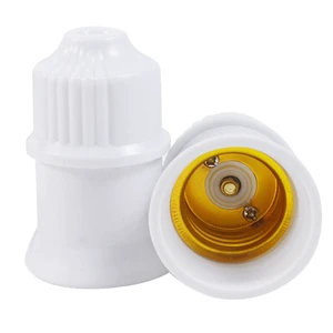 27mm E27 Screw Base Plastic Lamp Holder Thickened Household Pendant Light Suspension Eco-friendly Energy-Saving Bulb Socket