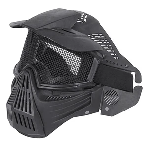 Action Union Tactical Full Face Masker Airsofert Metal Steel Mesh Outdoor CS Protective Mask