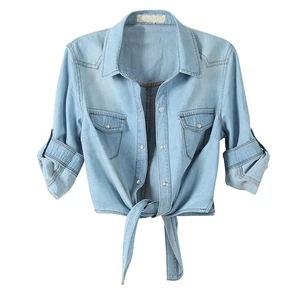 OEM 2025 Women's Denim Jean Jacket / Women Jeans Jacket Plus Size Bead Studded Slim Fit Denim Lady Cotton Denim Jacket