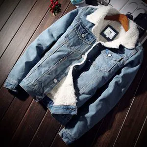 Winter Mens Denim Jackets Fashion Men Fleece Thick Warm Jeans Jacket Men Casual Slim Outwear Windbreaker Cowboy Coats S-6XL