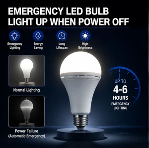Factory Wholesale Emergency Rechargeable LED Bulb AC85-265V Outage Backup Lamp For Home Warehouse Indoor Emergency Lighting