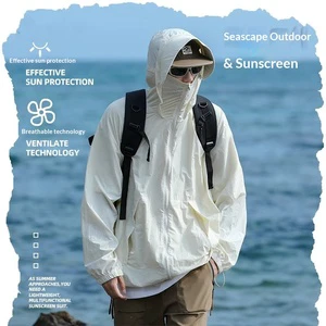 Mountain Series UPF50+ Hooded Wrinkle-Resistant Ice Silk Lightweight Outdoor Fishing Moisture-Absorbing Quick-Drying Clothing