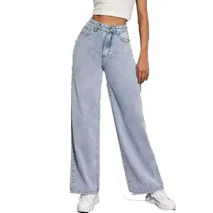 Streetwear Style Casual Denim Trousers Wholesale High Quality Men's Stretch Cargo Pants