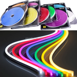 Factory 6x12mm 8x16mm 12V 24V Neon Light 110V 220V 5M 50M 100M Single Color RGB Rope Silicone Led Flex Neon Strip Sign Light