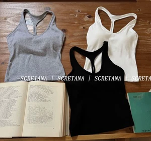 V-neck Cotton Solid Women's Summer Camisole Sexy I-shaped Backless Sleeveless Vest