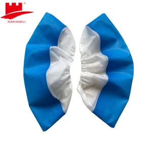 PP+CPE Non-Slip Long-Lasting Waterproof Medical Shoe Covers Prolonged Resistant Tearing Lint-Free Polypropylene Safety Products