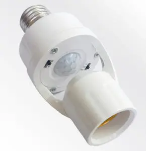 Hot sale Motion Sensor Light Socket Smart Screw in Light Bulb E27 Light Bulb Holder Adapter Control Auto On/off Light Control