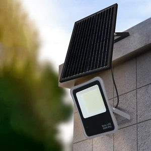 KCD Motion Sensor Lithium Battery High Quality 100w 400w 500w 600w 1000w Outdoor Dusk to Dawn Solar LED Flood Light