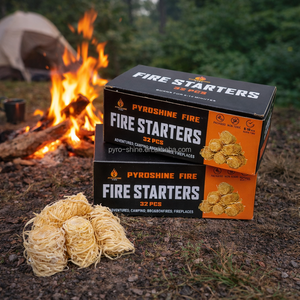 Allume Feu Naturel Wood Wool Firelighter Manufacturer Set Lighting Firewood For Outdoor Camping With Display Box