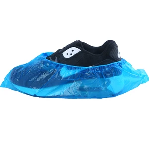 Disposable PE Shoe Covers Waterproof Plastic Polyethylene Overshoes Dustproof Anti-slip For Home Cleanroom Food Factory