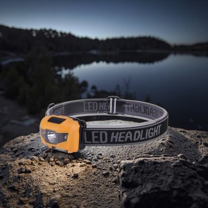 Outdoor Portable LED Headlight Fishing Headlamp 3W White Red Light Headlight