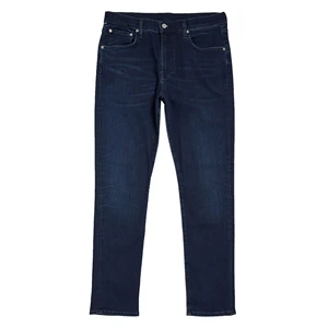 Wholesale Cheap Price Custom Made Men's Blue Denim Pants Casual Straight Style Mid Waist Lightweight All Season Use