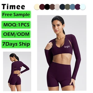 Training Dancewear Yoga Shawl Long-sleeved Thin Cardigan for Women Yoga Jacket Sportswear