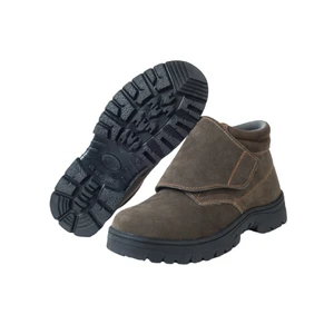 High-Temperature Oil-Resistant Suede Electric Welder Safety Shoe Covers Anti-Smash Anti-Puncture Pull-On National Standard Shoes