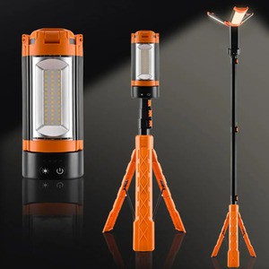Camping Light with Adjustable Height Rechargeable Camping Lantern with Telescoping Bracket Waterproof Tent for Hiking for Power