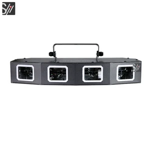 Professional Lighting Led Fan-shaped DMX Dj Disco Lazer Lights Four Head Rgb Full Color Laser Light for Night Club