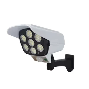 Surveillance Cameras LED Simulation Monitoring Security Lighting Outdoor Solar Motion Sensor Wall Lamp