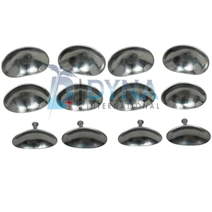 High Quality Ocular Sclera Protection Eye shield Set of 6 Pairs S, M & L, Plastic Surgery Instruments