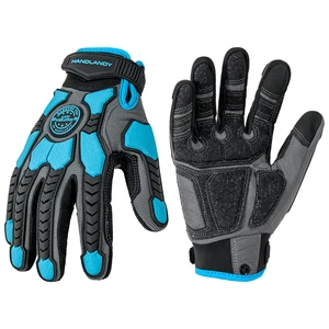 PRISAFETY Anti Vibration Touch Screen Heavy Duty Industrial Work Gloves Oilfield Impact Gloves