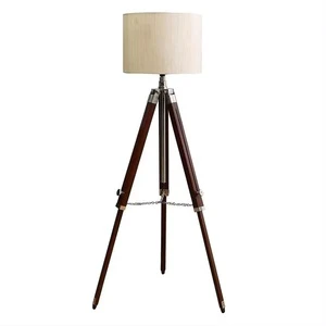 Wooden Floor Lamp Handmade Modern Night Lamp Floor Lamp With Tripod Stand for Living Room Bedroom Office Decor Gift Item